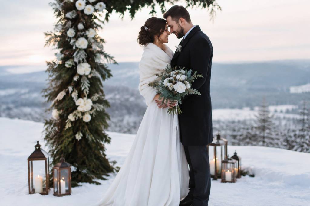 Mariage en hiver : idées et conseils pour une cérémonie féerique